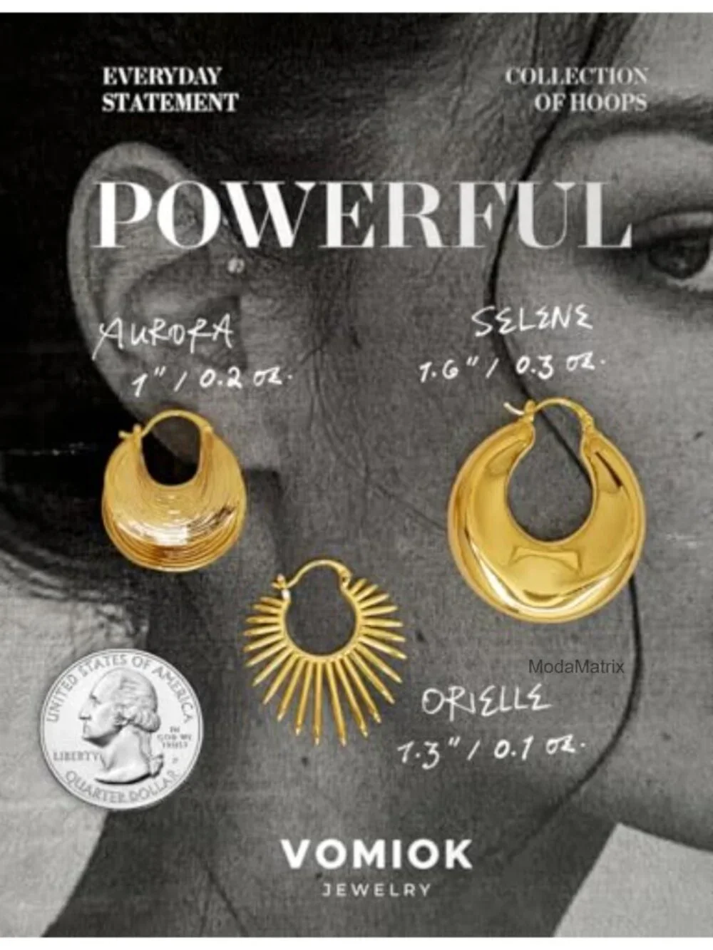 18K Gold Plated Statement Hoop Earrings Hypoallergenic Non Tarnish Sunburst